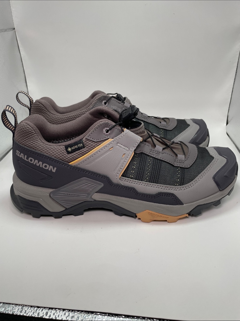Salomon NWOT Gore-tex X Ultra 5 Trail Runner Shoes - Black Grey - 7.5